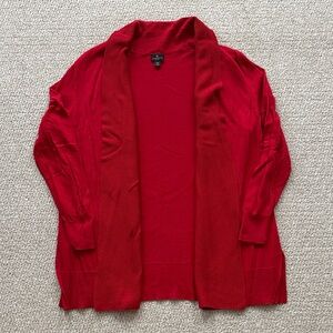 Worthington Vibrant Red Women's Open Front Cardigan